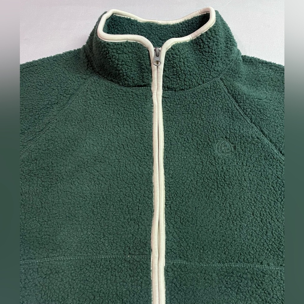 Sierra Designs Women's Fleece Sherpa Zip Up Green Jacket NWT - Picture 3 of 8